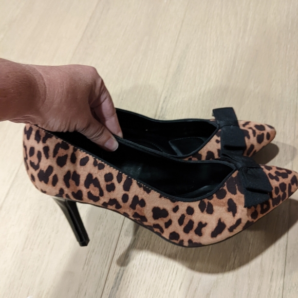 Leopard Print bow detail heels - Picture 7 of 12